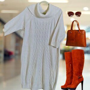 NY&CO Cowl Neck Sweater Dress Sz. XL
